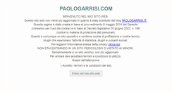 Desktop Screenshot of paologarrisi.com